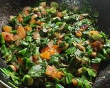 A picture of step 8 of Khandeshi special jalgaon green brinjal roasted bharta.