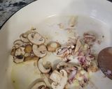 A picture of step 2 of Seafood Rose` penne pasta.