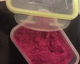 A picture of step 4 of Beetroot Hummus Dip.💜.