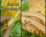 A picture of step 4 of Chicken cheezy Naan.
