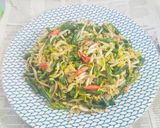 Foto langkah ke 8 dari resep Tauge Kacang Panjang Bunga Pepaya.