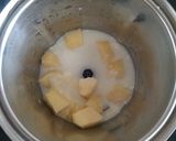 A picture of step 1 of "Caramel Apple Milk Pudding".