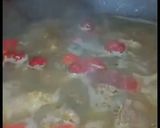 A picture of step 1 of Shikumpuri (center filled)shami kabab.