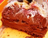 A picture of step 10 of Chocolate Salted Caramel Cheesecake Yule Log with Speculoos and Cream Cheese.