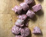 Une image de l'étape 1 de Rougail de saucisses.