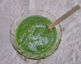A picture of step 10 of Instant spinach dhokla with green chutney.