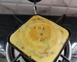 A picture of step 5 of Moong dal toast.