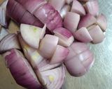 A picture of step 1 of Chicken curry.