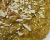 A picture of step 6 of Lauki halwa.