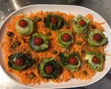 Une image de l'étape 8 de Salade de poireaux carottes râpées et tomates cerises marinées.