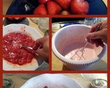 A picture of step 3 of Amies Strawberries & Cream Cheesecake Jars.