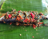 Foto langkah ke 4 dari resep Pepes ikan kembung daun singkong.