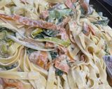 Une image de l'étape 4 de Tagliatelles aux légumes.