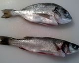 A picture of step 1 of Fried sea bream and sea bass.