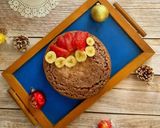 এগলেস স্ট্রবেরি বেনানা সেমোলিনা কেক (Eggless Strawberry Banana Semolina Cake Recipe in Bengali) রেসিপির ধাপ 7 ছবি