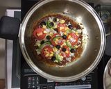 A picture of step 5 of Maggi pizza.