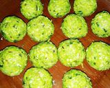 A picture of step 7 of Hariyali Balls.