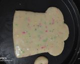 A picture of step 7 of Chefs Hat Rainbow Sprinkle Giant Cookie.