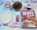 Foto langkah ke 1 dari resep Es krim strawberry homemade (no sp).