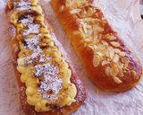 Foto del paso 17 de la receta: Cocas brioche rellenas de mazapán: de crema quemada y almendras