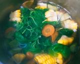 Foto langkah ke 4 dari resep 539. Sayur Bening Bayam Hijau, Wortel, Labu Siam, Jagung.