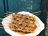 Skewer shrimp Recipe #4weekschallenge #idilfitrichallange