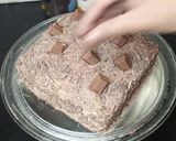 A picture of step 13 of New Year chocolate Cake 2023.