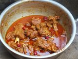 Red spicy mutton karahi 😋