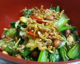 Foto langkah ke 3 dari resep Tumis Sawi Teri Kacang.