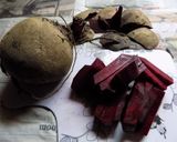 Foto del paso 1 de la receta: Dedalitos con remolacha  (para niños)