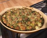 Une image de l'étape 14 de Gratin d épinards au champignons de paris,fromage frais et parmesan.
