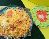 A picture of step 9 of Vegetable Biryani.