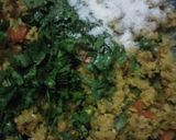 A picture of step 5 of Vegetable Oats Upma.