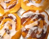 A picture of step 3 of Cinnamon buns. Airfryer.