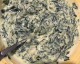 A picture of step 6 of Spinach and ricotta cheese with cannelloni.