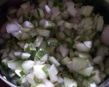 A picture of step 2 of Cucumber Pachadi - a south Indian mushup !.