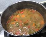 Une image de l'étape 18 de Soupe mixée poivrons, carottes et tomates au bouillon de crevettes.