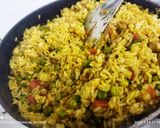 A picture of step 7 of Matar Pulao.