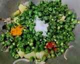 A picture of step 5 of Fresh Beans, Sprouts, Potatoes Stir-fry.