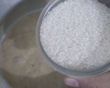A picture of step 3 of Almond halwa.