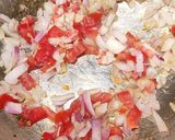 A picture of step 2 of Fulkobichi Rassa Bhaji (cauliflower curry).