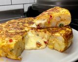 Foto del paso 5 de la receta: Tortilla de papas rellena