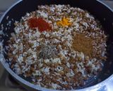 A picture of step 5 of Lentil rice (Mujadara).