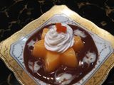 Puding mangga + Vla Coklat