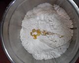 A picture of step 6 of Garlic Bread with fresh basil (no oven bread).