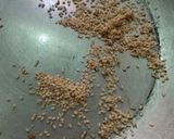 A picture of step 3 of Mixed nuts chikki pizza (chizza).