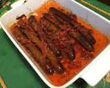 Une image de l'étape 6 de Merguez aux poivrons rouges, échalotes et herbes.