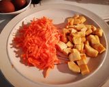 Foto del paso 1 de la receta: Panquecas de plátano y Zanahoria