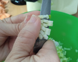 Foto del paso 2 de la receta: Hamburguesa de pollo, boniato, cebolla y calabacín