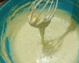 A picture of step 4 of Banana cake (without oven).